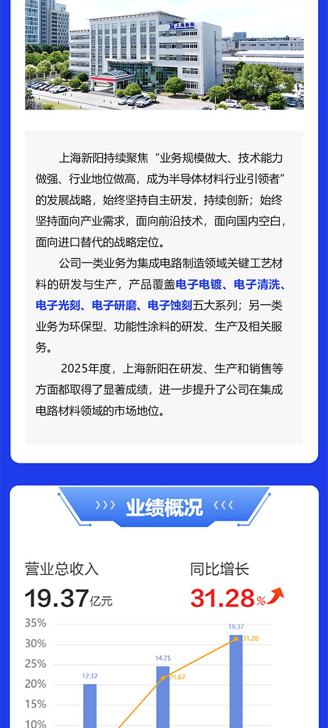 上海新阳2025年度报告